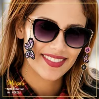 استایل زنانه با بند عینک فانتزی میوکی طرح پروانه برند میلوارا کالکشن رها